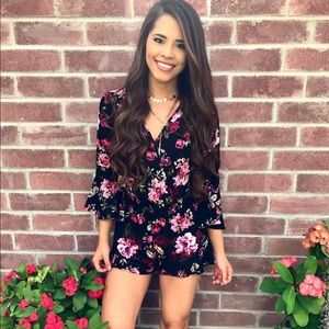 Forever 21 floral Romper